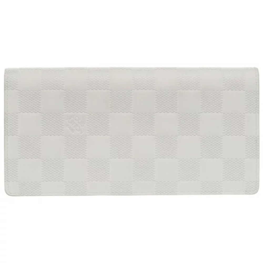 Louis Vuitton Portefeuille Brazza Damier Infini White Long Wallet LV